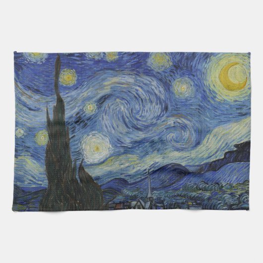 Linge De Cuisine Starry Night Vincent van Gogh Peinture (Horizontal)