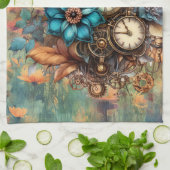 Linge De Cuisine Steampunk Floral (Plié)