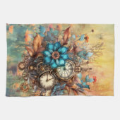 Linge De Cuisine Steampunk Floral (Horizontal)