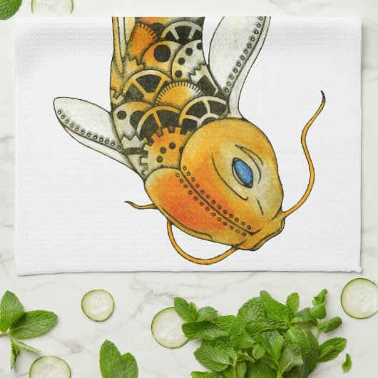 Linge De Cuisine Steampunk Koi (Plié)