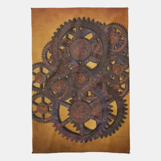 Linge De Cuisine Steampunk Rusty (Vertical)