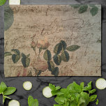 Linge De Cuisine Steampunk Torn Rose | Ephémère Vintage en détresse<br><div class="desc">90 Grunge, Tout Grandit ! Feminine, sophistiquée de l'époque victorienne shabby chic steampunk sans couture motif avec du papier déchiré avec une rose rose rose sur un arrière - plan grunge. Ce design abstrait vintage des années 1990 présente une palette magnifique qui ajoute une parfaite pop de couleur. Pour des...</div>