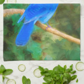 Linge De Cuisine Steller's Jay Painting - Art original pour oiseaux (Plié)