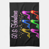 LINGE DE CUISINE STILETTO REINE DE 50 ANS (Vertical)