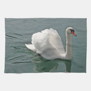 Linge De Cuisine Stolzer Geschirrtuch weisser Schwan