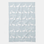 Linge De Cuisine Stork Motif Personnalisé Baby Blue Cuisine Serviet (Vertical)