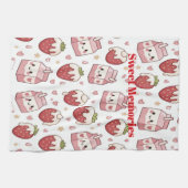 Linge De Cuisine Strawberries and Milk Kitchen Towel (Horizontal)
