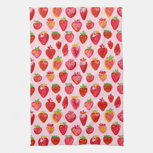 Linge De Cuisine Strawberry Delight Pattern (Vertical)