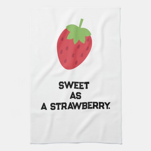 Linge De Cuisine Strawberry Kitchen Towel | Cute Fruit-Themed (Vertical)