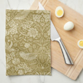 Linge De Cuisine Strawberry Thief Gold, William Morris (Quart Plié)
