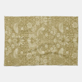 Linge De Cuisine Strawberry Thief Gold, William Morris (Horizontal)