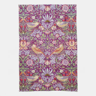 Linge De Cuisine Strawberry Thief Red, William Morris