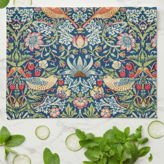 Linge De Cuisine Strawberry Thief, William Morris (Plié)