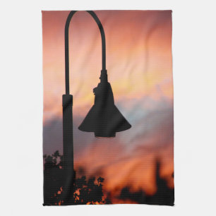 Linge De Cuisine Streetlight Silhouette Sunset Twill Cotton Cuisine