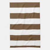 Linge De Cuisine Stripes - Brown blanc et foncé (Vertical)