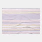 Linge De Cuisine Stripes complexes - rose pastel, jaune et violet (Horizontal)