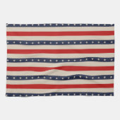 Linge De Cuisine Stripes de style drapeau patriotique (Horizontal)