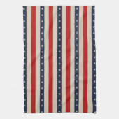 Linge De Cuisine Stripes de style drapeau patriotique (Vertical)