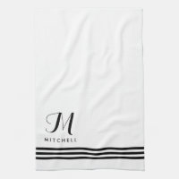 Stripes et Monogrammes à pointes noir et blanc