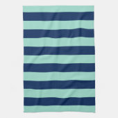 Linge De Cuisine Stripes marines vertes et marines (Vertical)