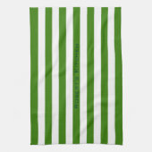 Linge De Cuisine STRIPES vert réglable avec nom (Vertical)