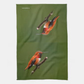 Linge De Cuisine Stunning Ruf Hummingbird on the Cherry Tree (Vertical)