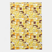 Linge De Cuisine Style abstrait jaune et noir moderne (Vertical)