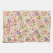 Linge De Cuisine Style botanique rose (Horizontal)