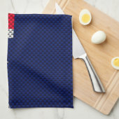 Linge De Cuisine Style Chrome de fibre de carbone design drapeau au (Quart Plié)