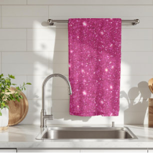 Linge De Cuisine Style Classique de la Saint-Valentin Rose Pailleté