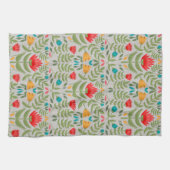 Linge De Cuisine Style de tableau floral élégant (Horizontal)