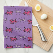 Linge De Cuisine Style Graffiti Chiens os Bones Choisissez la coule (Quart Plié)