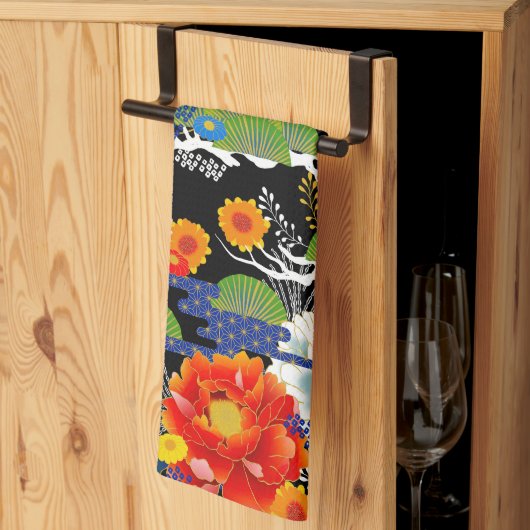 Linge De Cuisine Style japonais yuzen (Pliage en tiers)