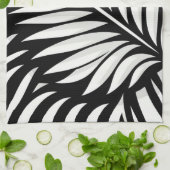 Linge De Cuisine Style Leaf Zebra Stripes (Plié)