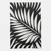 Linge De Cuisine Style Leaf Zebra Stripes (Vertical)