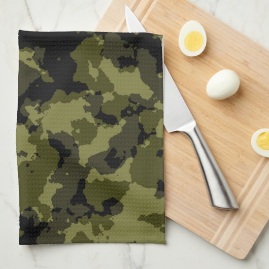 Linge De Cuisine Style militaire camouflage (Quart Plié)