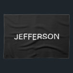 Linge De Cuisine Style moderne Gras Noir Blanc<br><div class="desc">Moderne & personnalisable,  éditer comme vous voulez!</div>