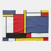 Linge De Cuisine Style Mondrian Design d'art Abstrait moderne (Horizontal)