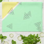 Linge De Cuisine Style Pyramide Triangle Géométrie Pastel (Plié)