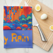 Linge De Cuisine Style rétro pluie super (Quart Plié)