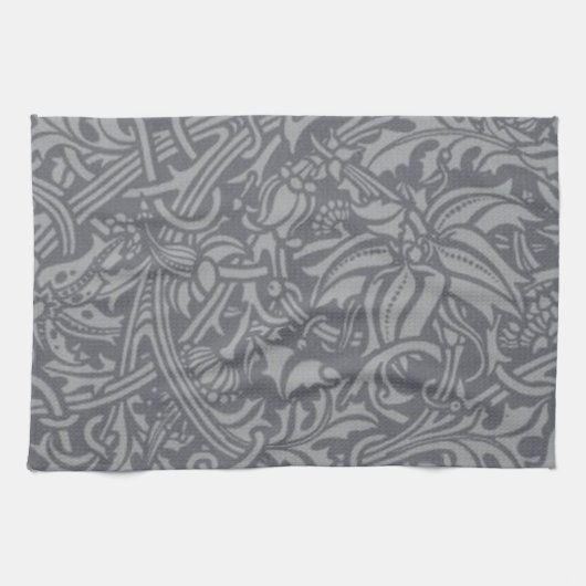 Linge De Cuisine Style Scottish Thistle Knot William Morris (Horizontal)