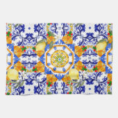 Linge De Cuisine style sicilien, citrons, majolica (Horizontal)