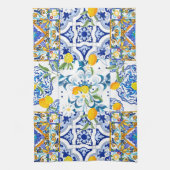 Linge De Cuisine style sicilien, majolica, citrons      (Vertical)