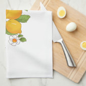 Linge De Cuisine style sicilien, majolica, citrons (Quart Plié)