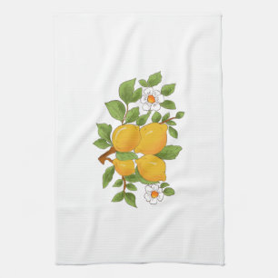 Linge De Cuisine style sicilien, majolica, citrons