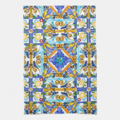Linge De Cuisine style sicilien, majolica, citrons         (Vertical)