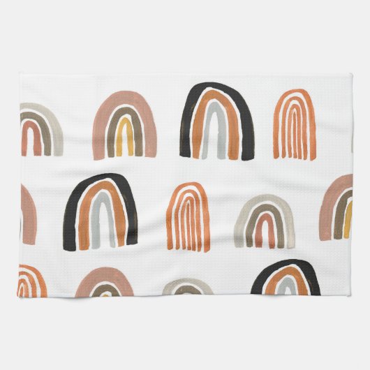 Linge De Cuisine Style simple Pastel Rainbow pour enfants (Horizontal)