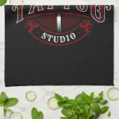 Linge De Cuisine Style traditionnel AJOUTER LE NOM Tattoo Studio Sh (Plié)