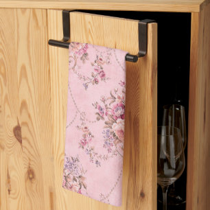 Linge De Cuisine Style victorien rose français antique Rococo flora