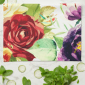 Linge De Cuisine Style vintage Grandes aquarelles (Plié)